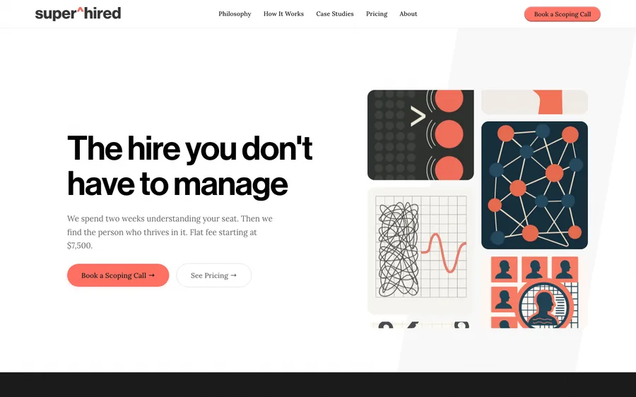 SuperHired website